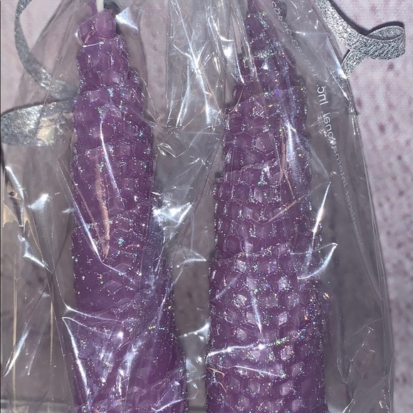 2 Beeswax Rolled Glitter Candles Prayer Ritual - Picture 8 of 9